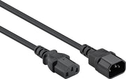 Allteq - C13 naar C14 apparaatsnoer - Verlengkabel - 5 meter - Zwart