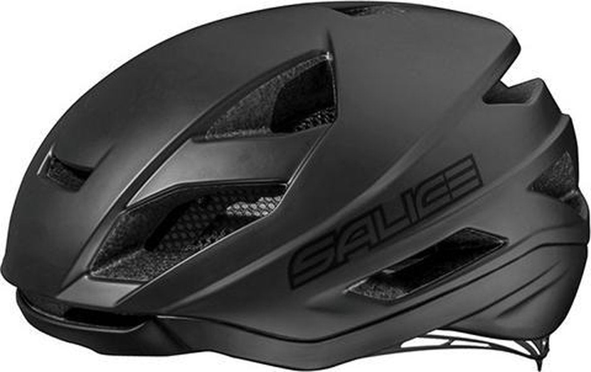 Salice Levante Fietshelm - Black / Black | Maat XL 56-62