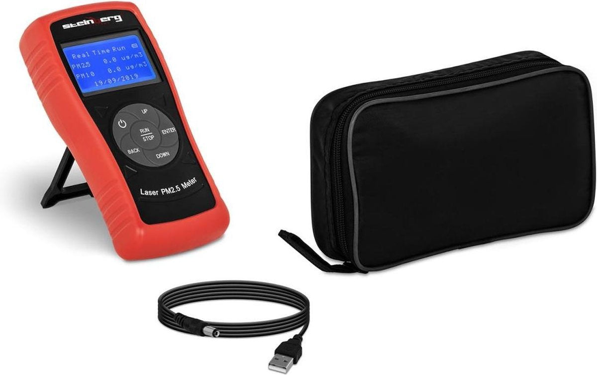 Steinberg Luchtkwaliteitsmeter - metingen van PM2.5 en PM10 - vanaf 0 tot 999.9 μg/m³