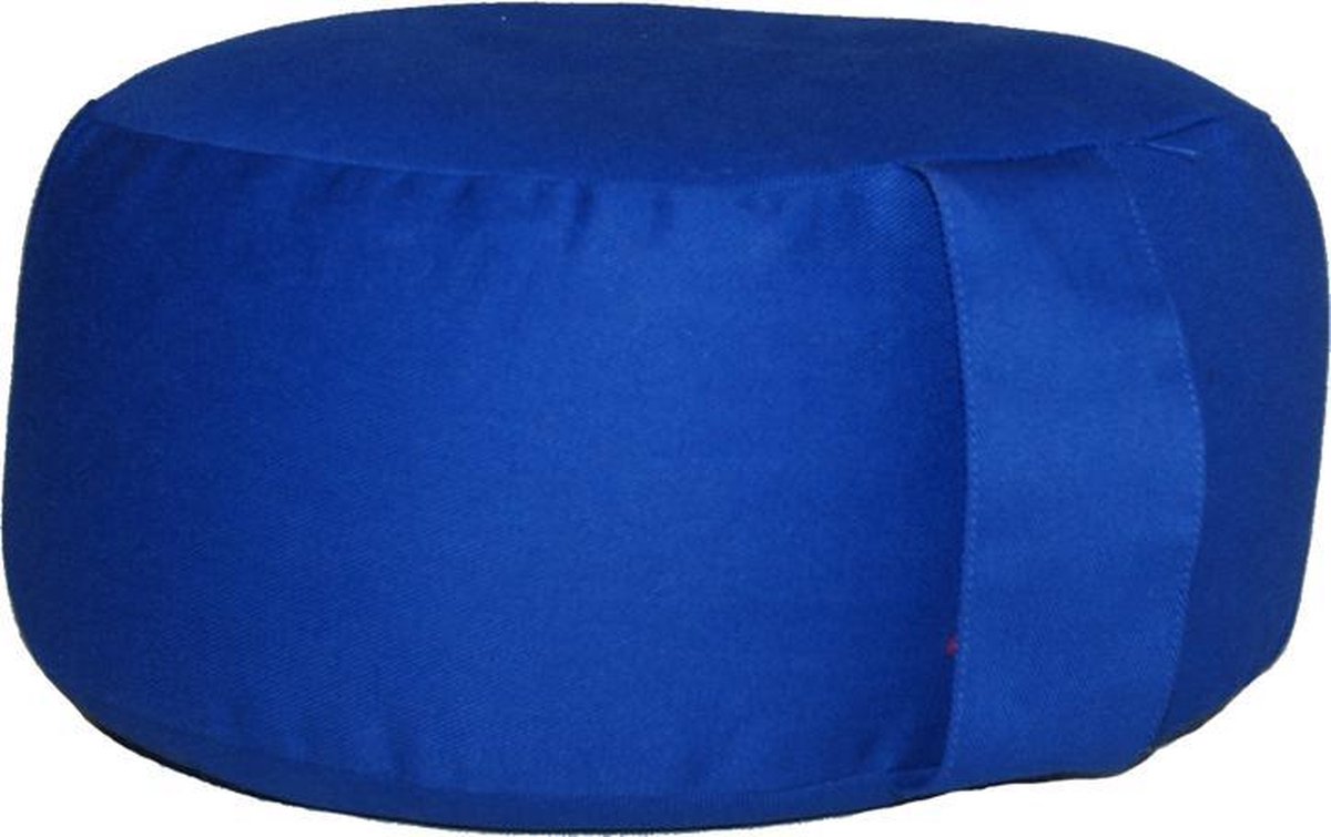 Meditatiekussen Lotus Design blauw 10 cm