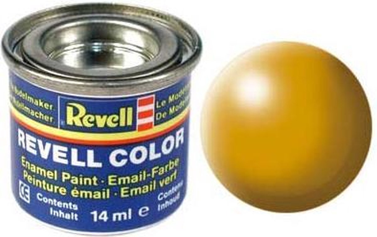 Revell #310 Lufthansa-Yellow - Satin - RAL1028 - Enamel - 14ml Verf potje
