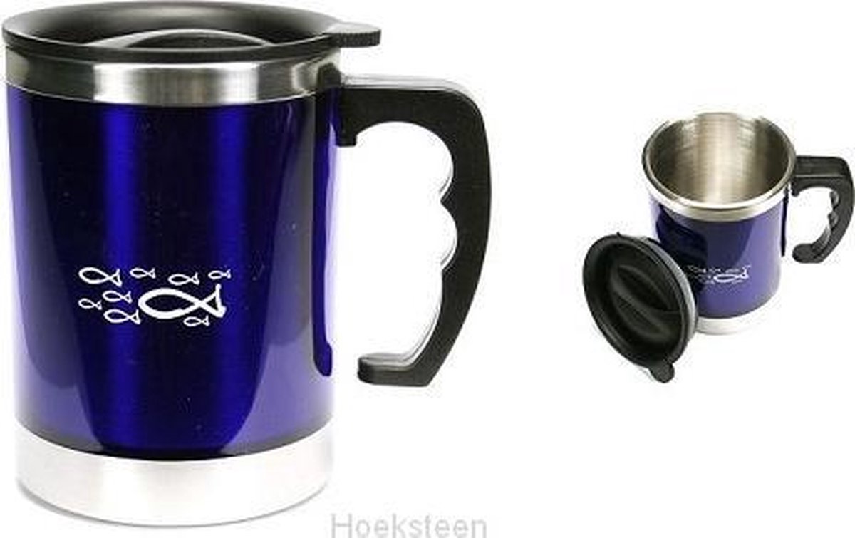 Thermosbeker Vis Blauw
