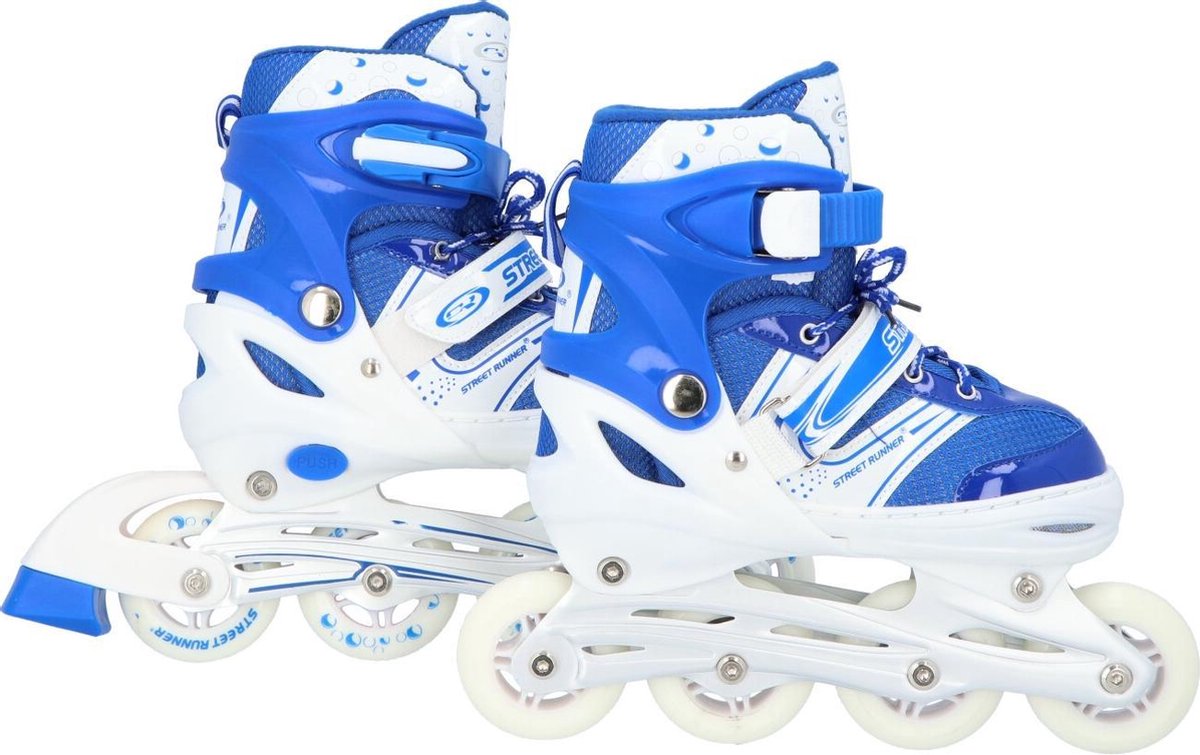Laubr inlineskates - Maat 31-34 - Blauw/Wit - Abec 5
