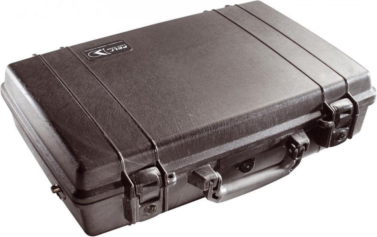 Peli 1490 Waterdichte Laptopkoffer 15-inch Zwart met Foam Interieur