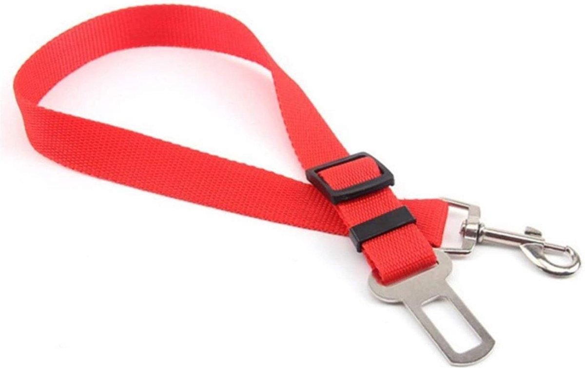 Doodadeals® Autogordel Hond – Hondengordel – Verstelbaar – Rood