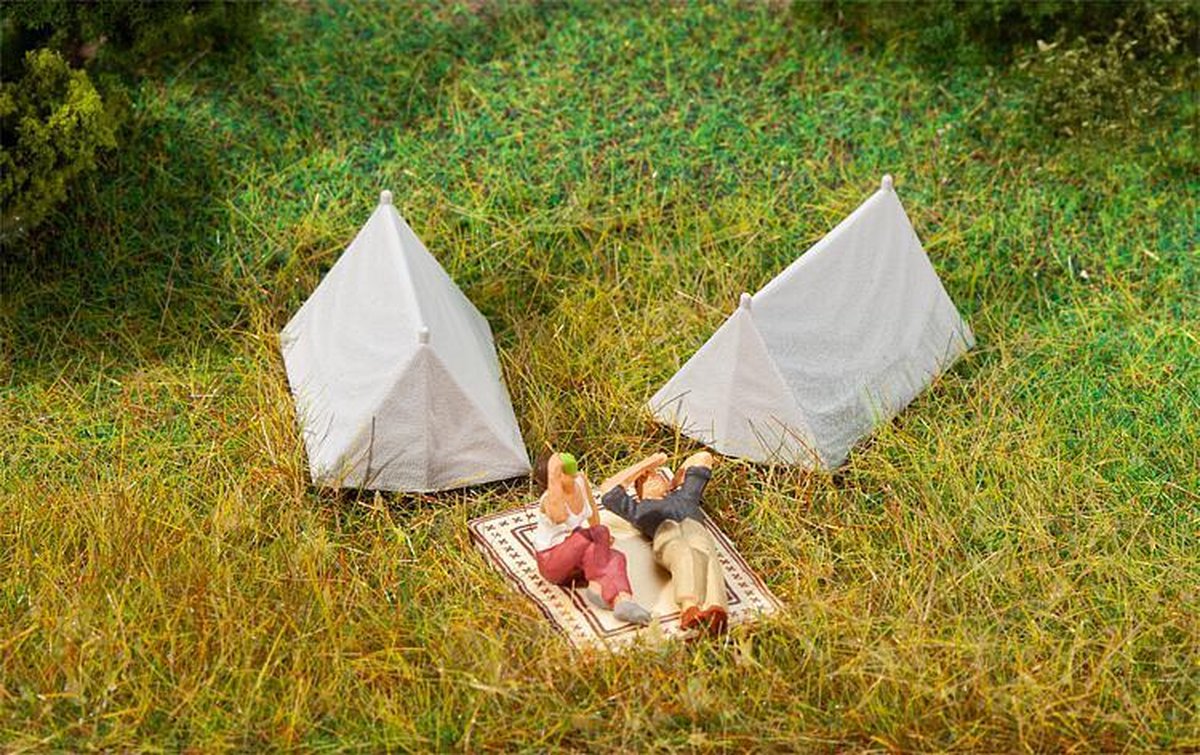 Faller - 4 Tents - FA180987 - modelbouwsets