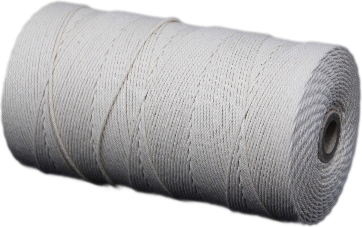Katoenkoord - Ecru - Touw - spoel 100gr - 120 mtr - dikte 2