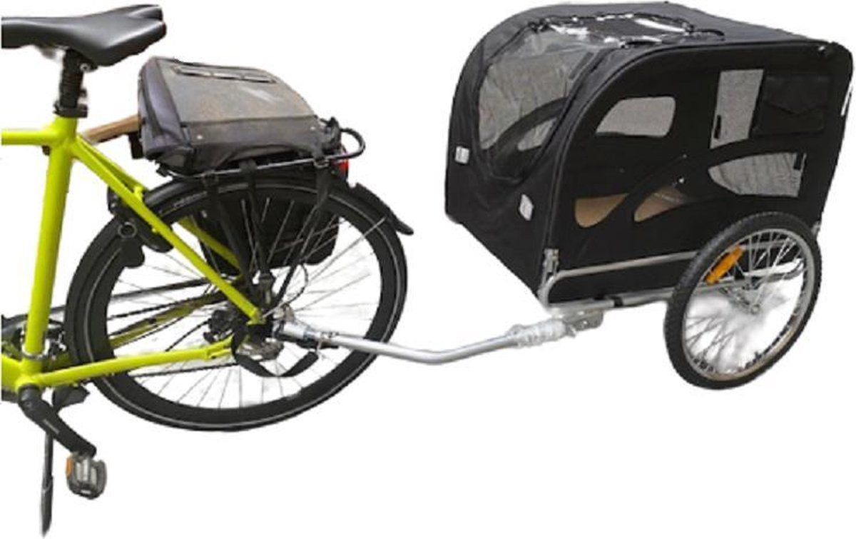 Topmast Fietskar Hondenaanhanger Hondenfietskar - XLarge - Zwart
