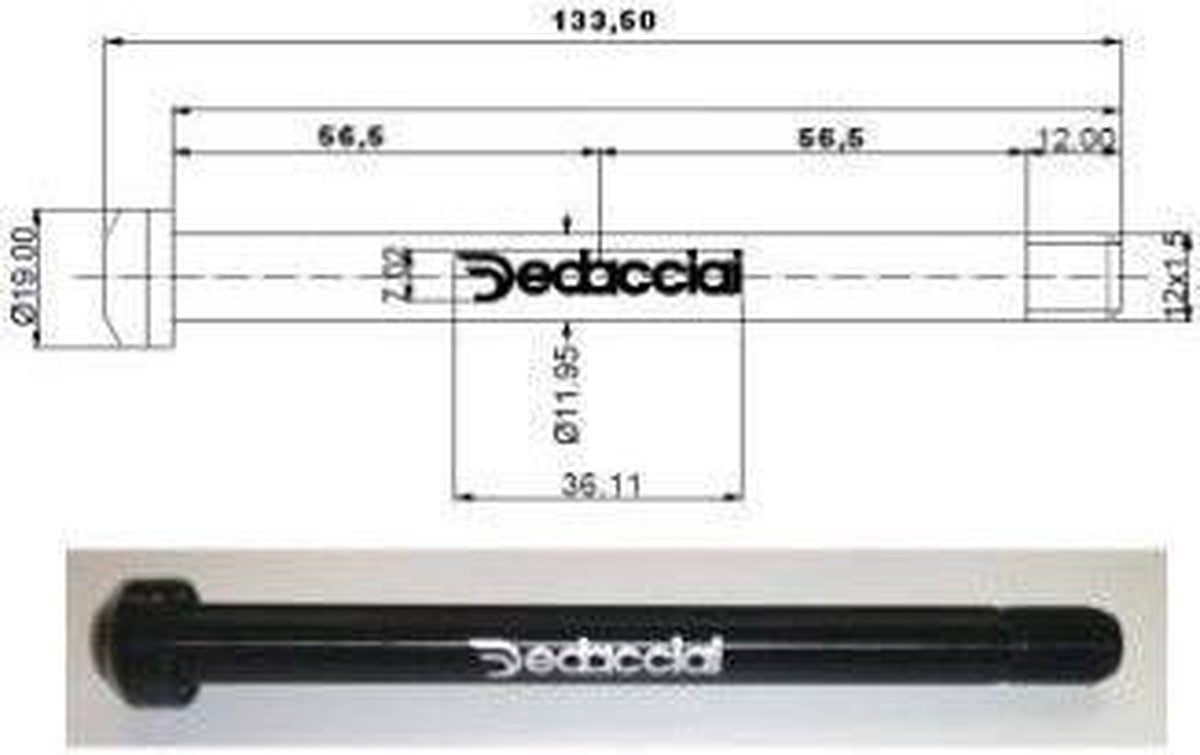 Dedacciai steekas Voor M12 125mm