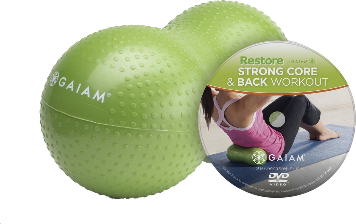 Gaiam - Foamroller - Rug- en Buikspieren - Groen