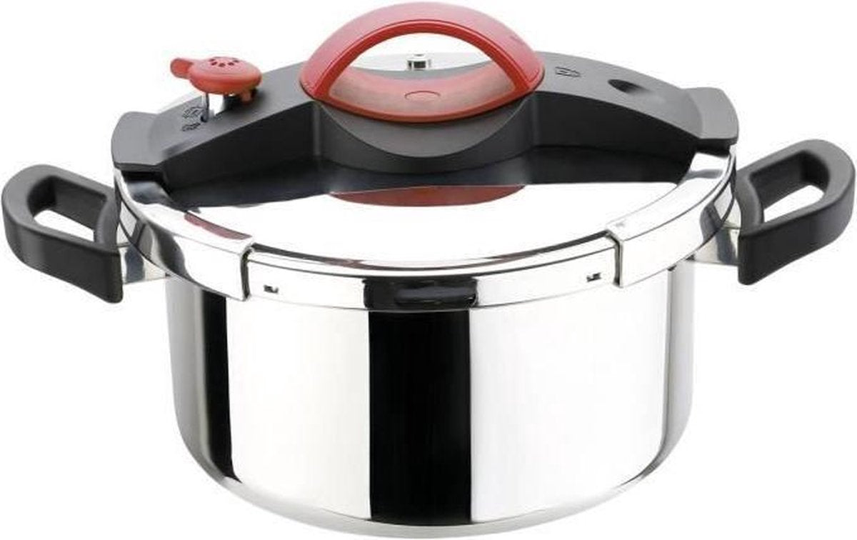 SITRAM Sitrapro 6L snelkookpan met rode mand ÿ 24 cm