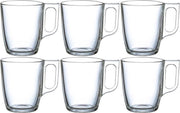24x stuks Theeglazen/koffieglazen 250 ml - 25 cl - Thee/koffie drinken - Glazen voor thee en koffie - Vaatwasser bestendig