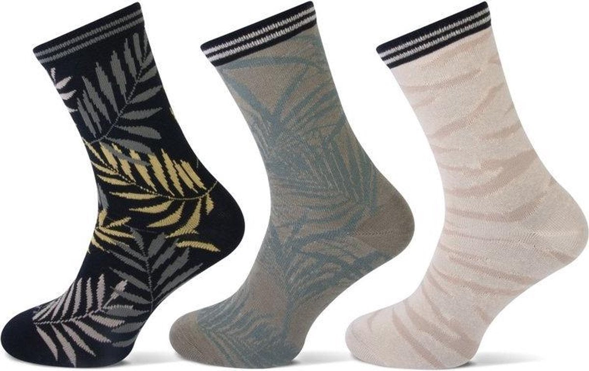Teckel Damessok Jungle 3-Pack Maat 36-42