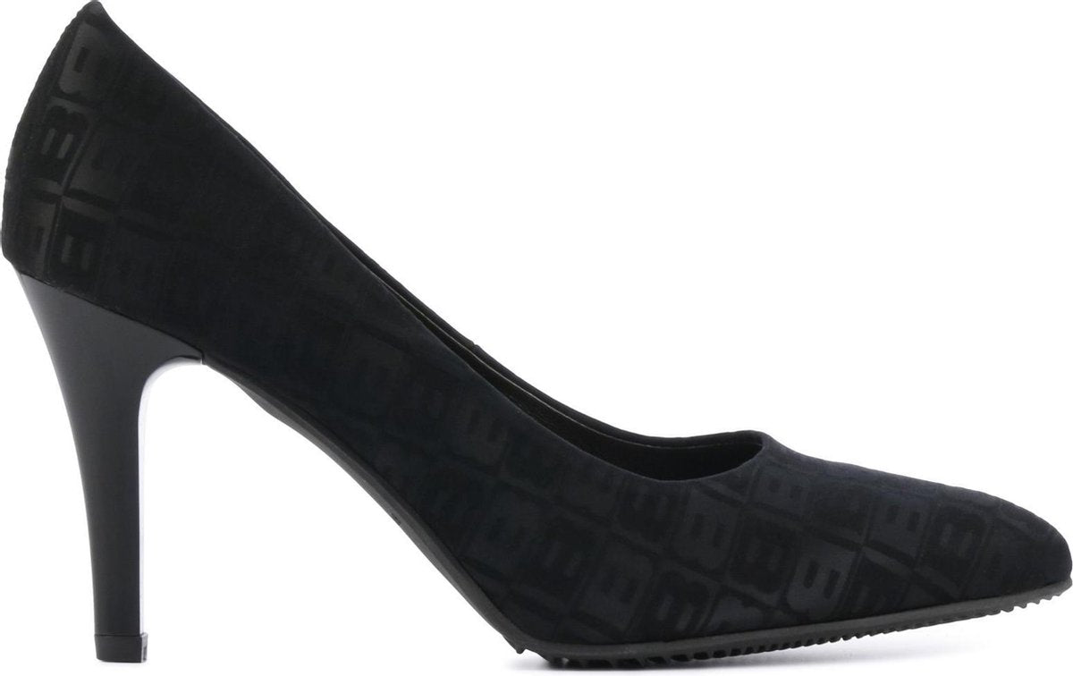 Brunate Vrouwen Textiel  Pumps / Damesschoenen Naaldhak hoogte 8 cm en hoger   - 90056 - Zwart - Maat 36