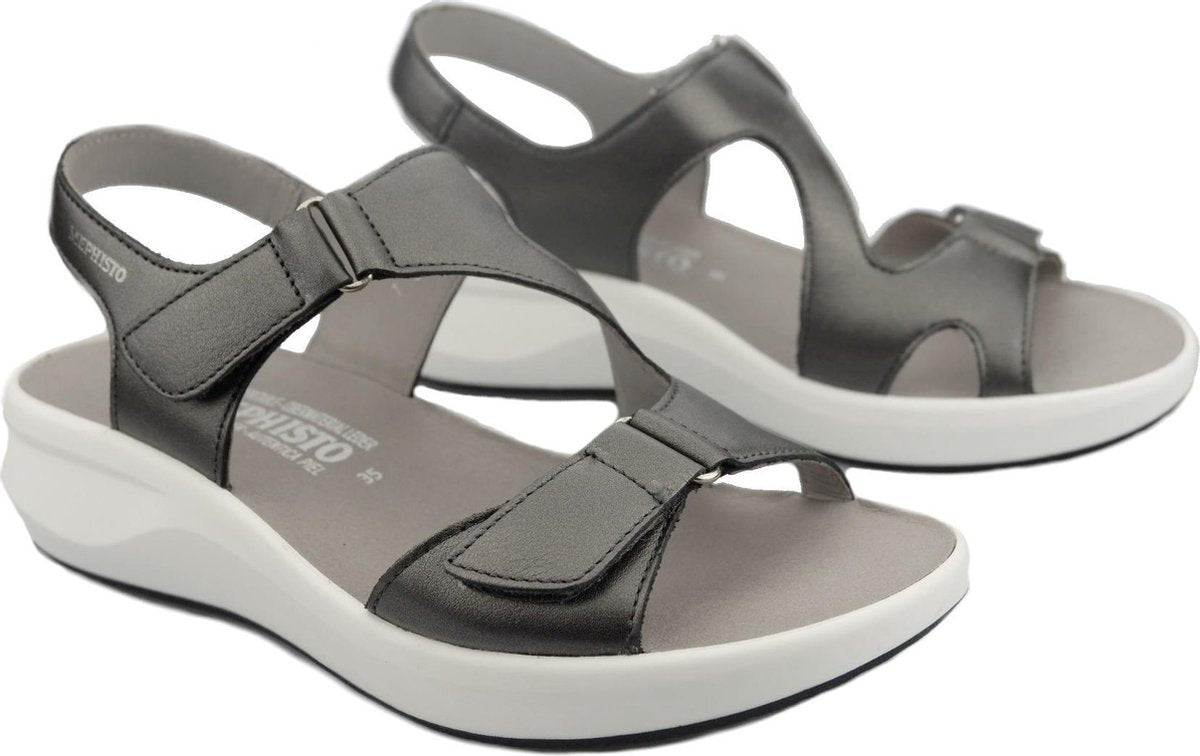 Mephisto TIARA Comfortabele dames sandaal - Grijs - maat 37