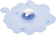 Lurch - Deksel voor drinkglas - Siliconendeksel - set van 6 st. - 10.5cm - Zeehond