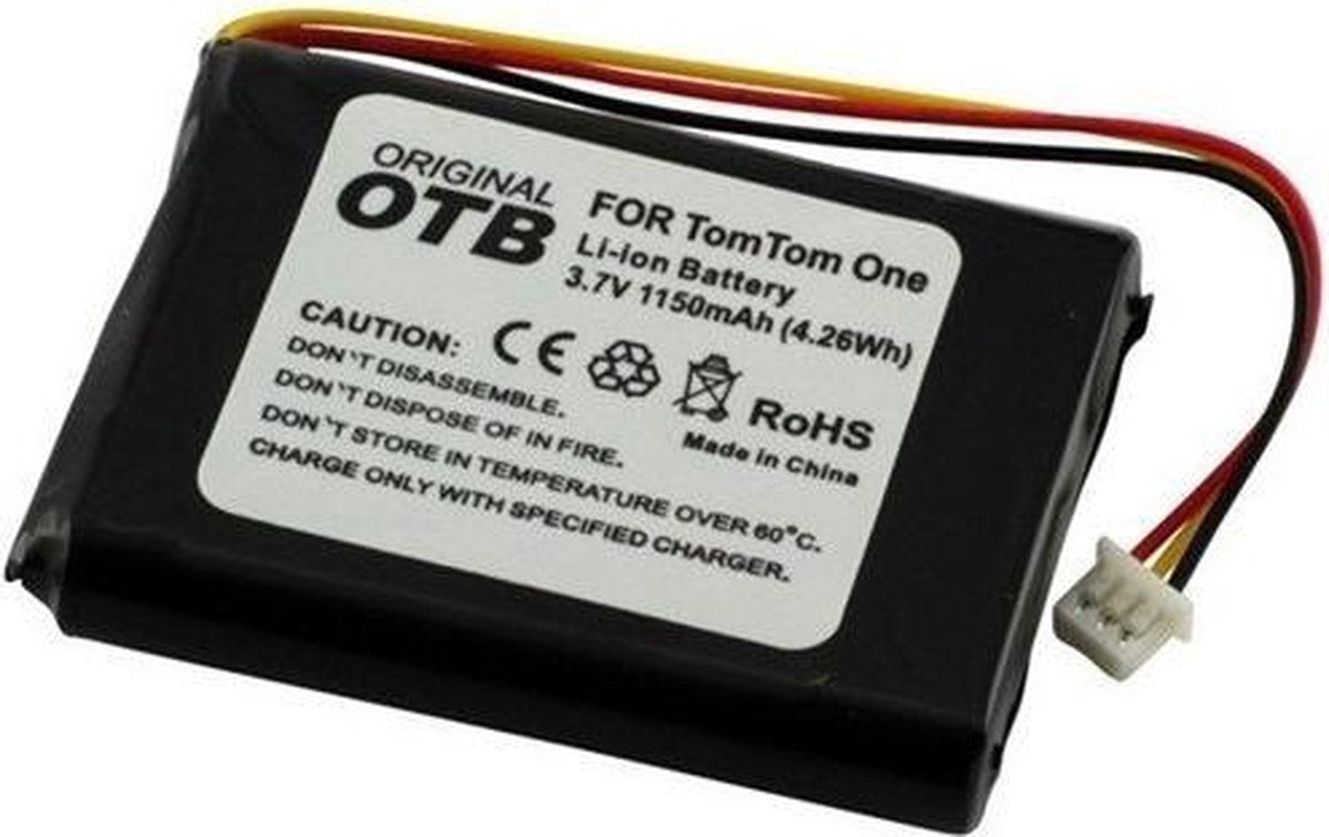 Accu voor TomTom One/One Europe/Rider/V2/V3