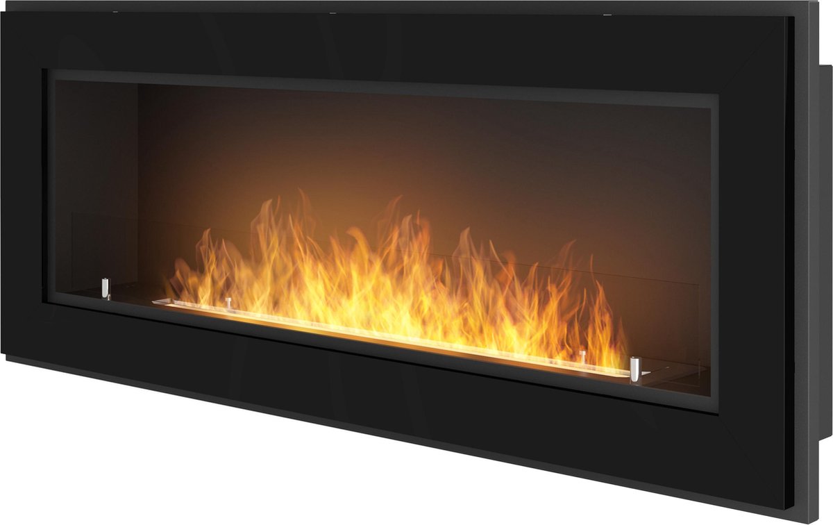 Infire - Sfeerhaard bio - ethanol Haard met glasplaat Wandsfeerhaard - 120 x 49 cm.