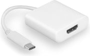 Transmedia USB-C naar HDMI adapter met DP Alt Mode (4K 30 Hz) / wit - 0