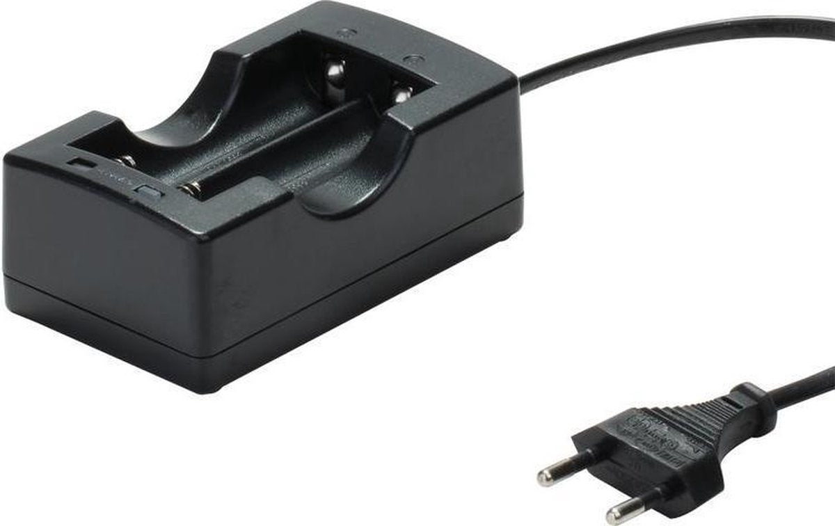 18650 Dual Lader EU-stekker voor Li-ion oplaadbare batterijen