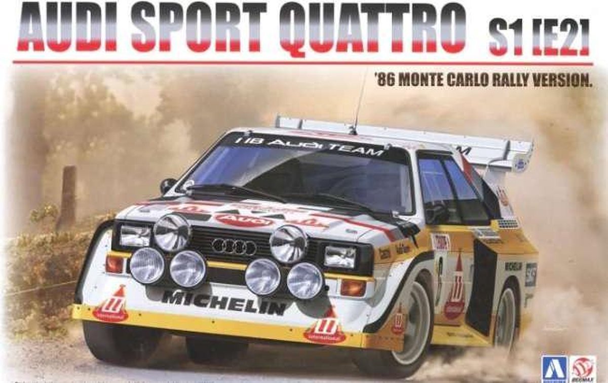 Audi Quattro S1 1986 - Beemax Aoshima Modelbouw pakket 1:24