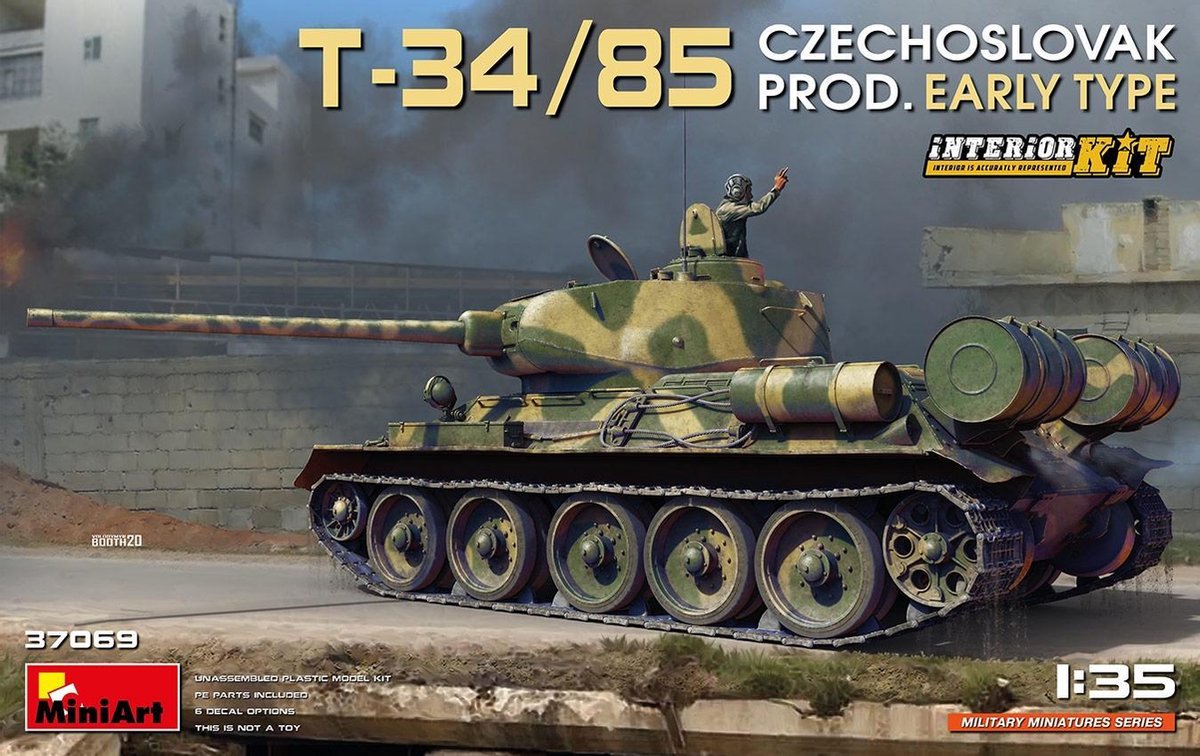 Miniart - T-34/85 Czechoslovak Prod. Early Interior Kit 1:35 (7/20) * - MIN37069 - modelbouwsets