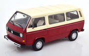 Volkswagen T3a Bus Donkerrood / Beige 1-18 Schuco ( Metaal )