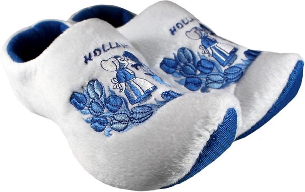 Texla Klomppantoffel Delftsblauw Tulp Molen Maat.  20-24