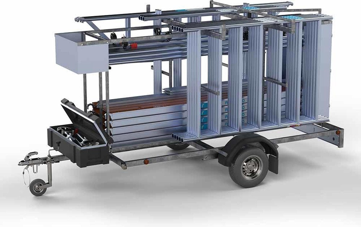 Steigeraanhanger afsluitbaar 305 + Rolsteiger Standaard 135x305 10