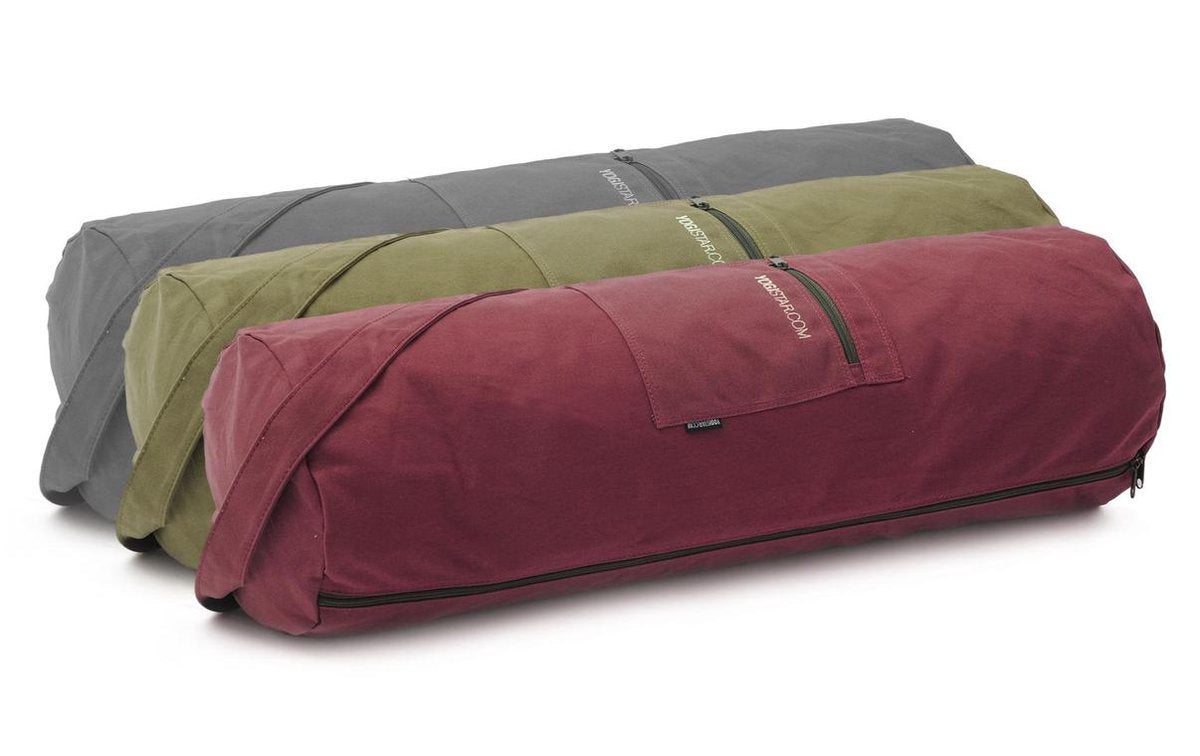 Yogatas yogibag® basic - zip - cotton - big plus - 73 cm bordeaux Sporttas YOGISTAR