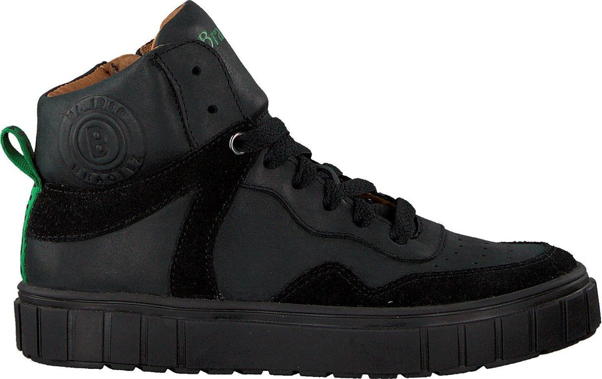 Braqeez Jongens Hoge sneakers Lars Lux - Zwart - Maat 35