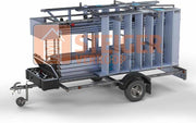 Steigeraanhanger afsluitbaar 305 + Rolsteiger Standaard 135x305 12