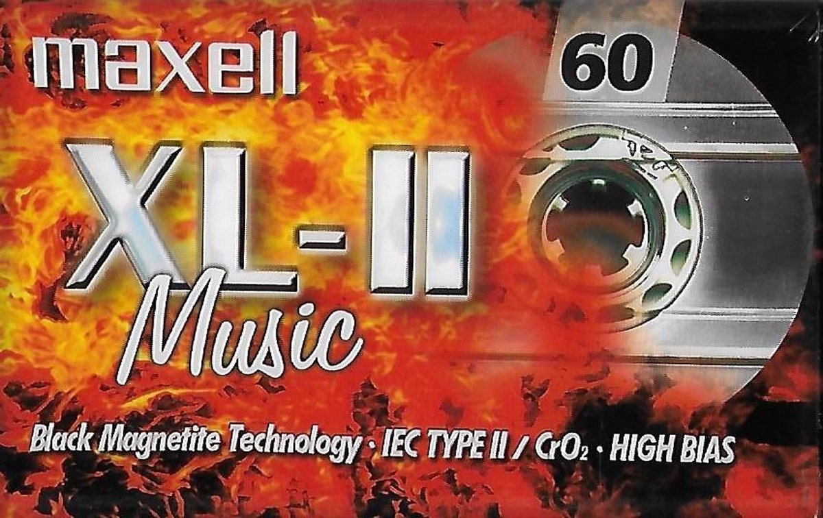Maxell music Cassette AUDIO Tape XL II 60 - - Vintage uit 2002