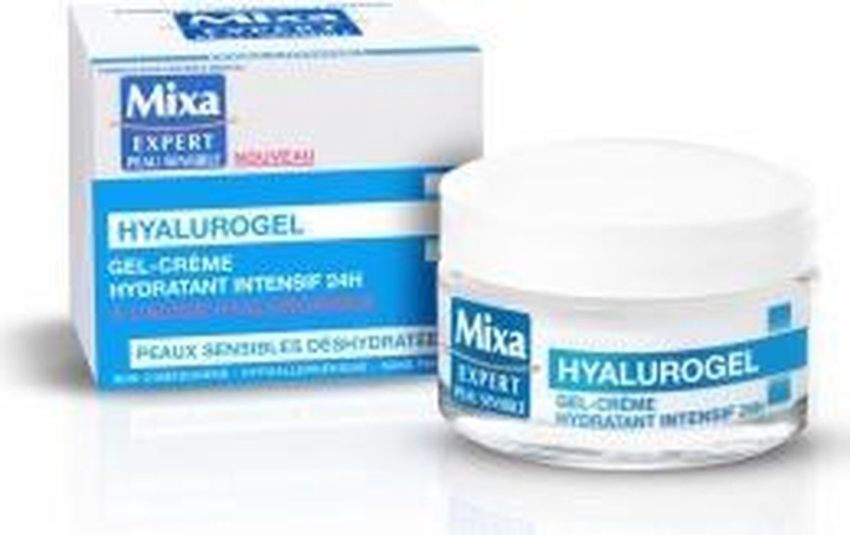 Mixa Hyalurogel 24 uur hydraterende gel-crème voor de gevoelige huid 50m