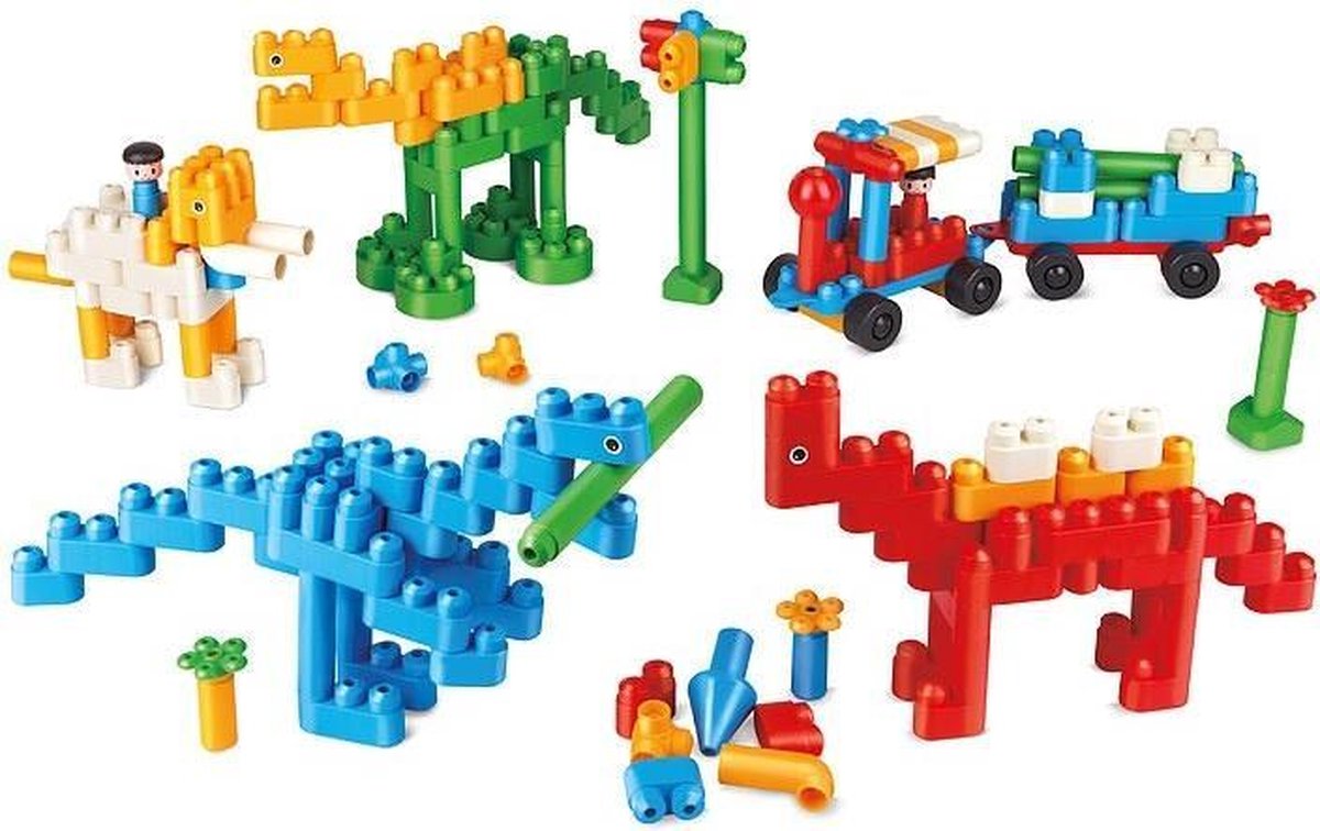 Polym Dinosaurus Paradise Bouwblokken 204-delig