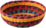 J-Line Schaal Rond Cuba Papier Touw Mix