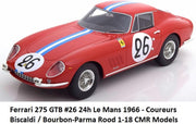 Ferrari 275 GTB #26 Le Mans 1966 - 1:18 - CMR Classic Model Replicars