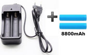 consumentenwinkel.nl PO-773 Batterijlader voor Li-Ion accu's 4.2V + 2 x 18650 8800mah Batterijen - set