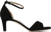 Unisa Vrouwen Suède  Sandalen / Damesschoenen Midas - Zwart - Maat 39