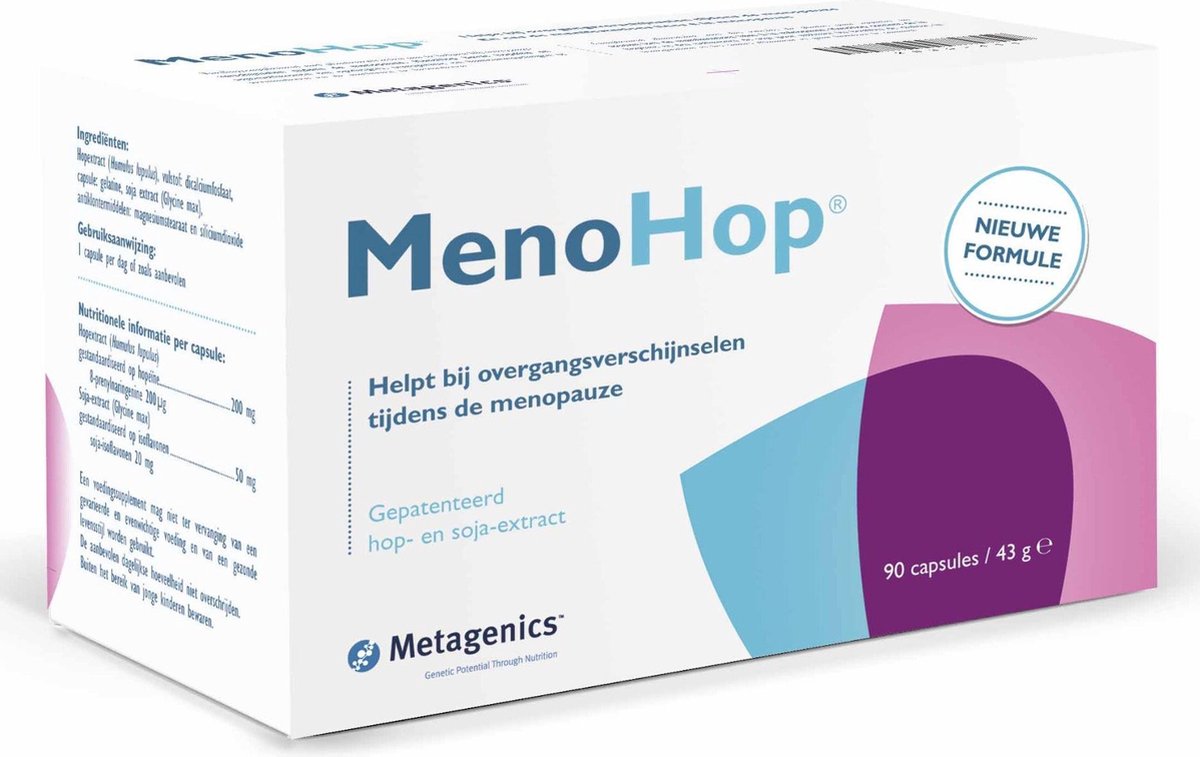 Metagenics MenoHop met Soya - 90 capsules - Voedingssupplementen