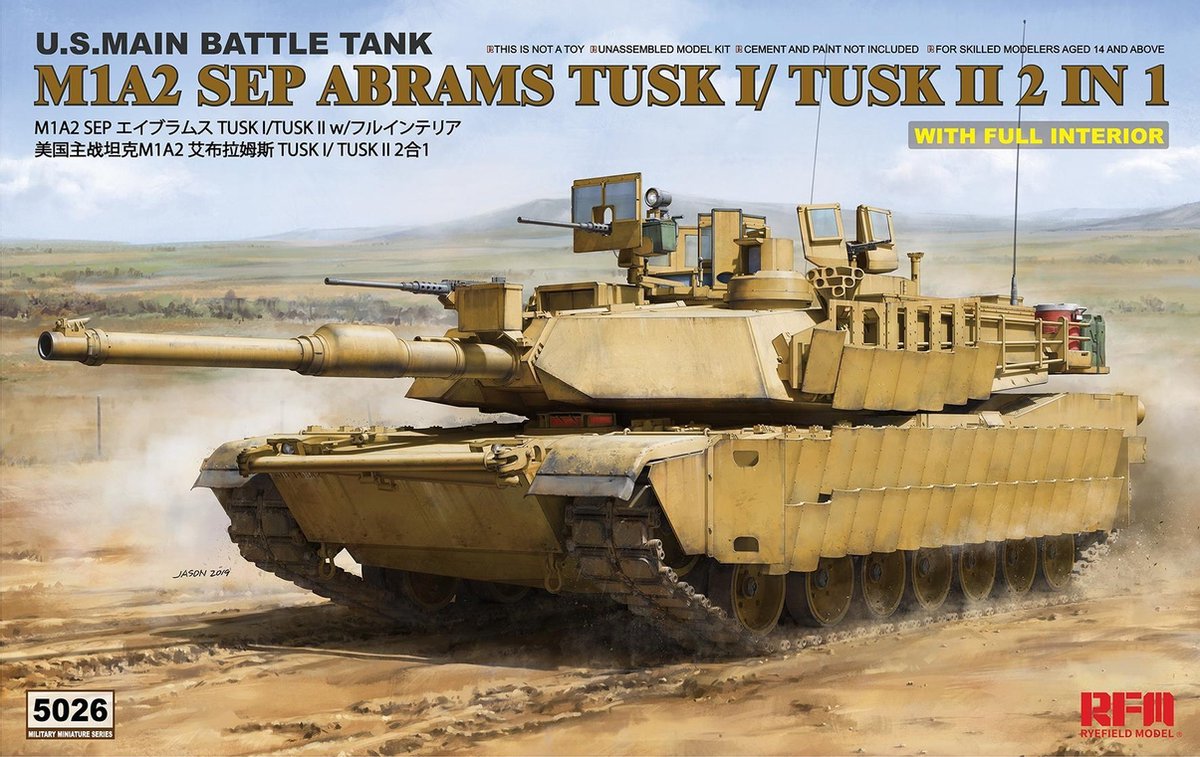 Ryefieldmodel - 1/35 M1a2 Tusk I/ Tusk Ii With Full Interior (?/20) * - RFM5026