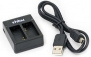 VHBW Camera duo acculader compatibel met GoPro Hero3 en Hero3+ accu's