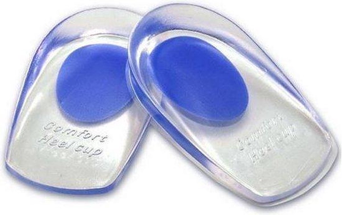 Hielspoor - Gelzolen Hielbescherming - Soft Gel Inlegzool - Blauw - Maat 41 tot 49