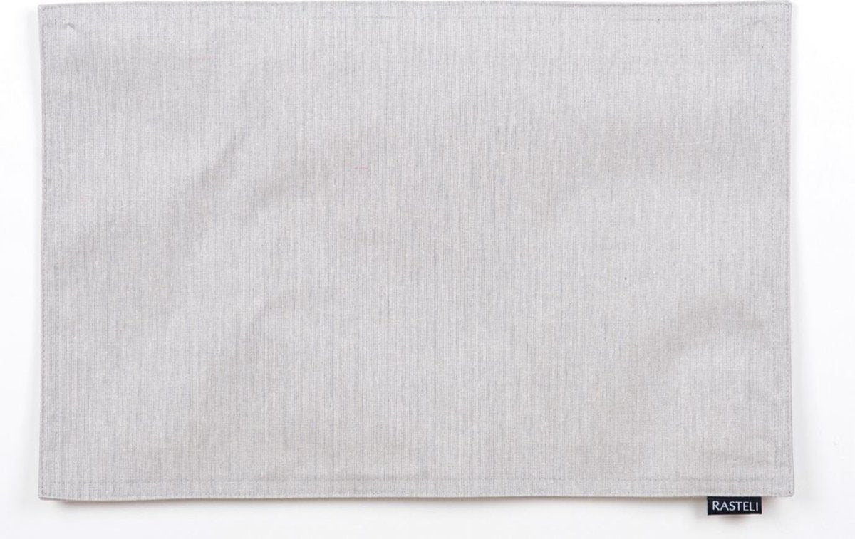 Rasteli Placemat Vlekwerend Grijs 45 cm x 30 cm  Voordeelaanbod per 2 stuks