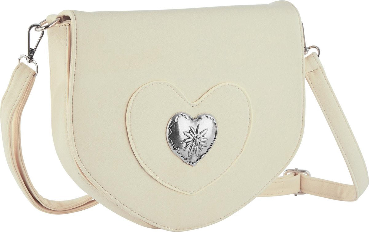 dressforfun - Handtas Alpengloed beige  - verkleedkleding kostuum halloween verkleden feestkleding carnavalskleding carnaval feestkledij partykleding - 303265