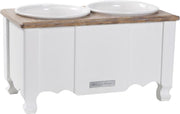 Happy-House Houten Voerbak 45x25x25 cm Wit