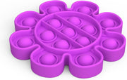 ColourFam fidget toys pop it | Paarse Bloem | Stress verlagend | Fidget popper | Fidget speelgoed | fidget toys pop it tiktok | fidget pad | Stress verlagend | Speelgoed voor Autisme Adhd / Angst Focus | | Pop it game
