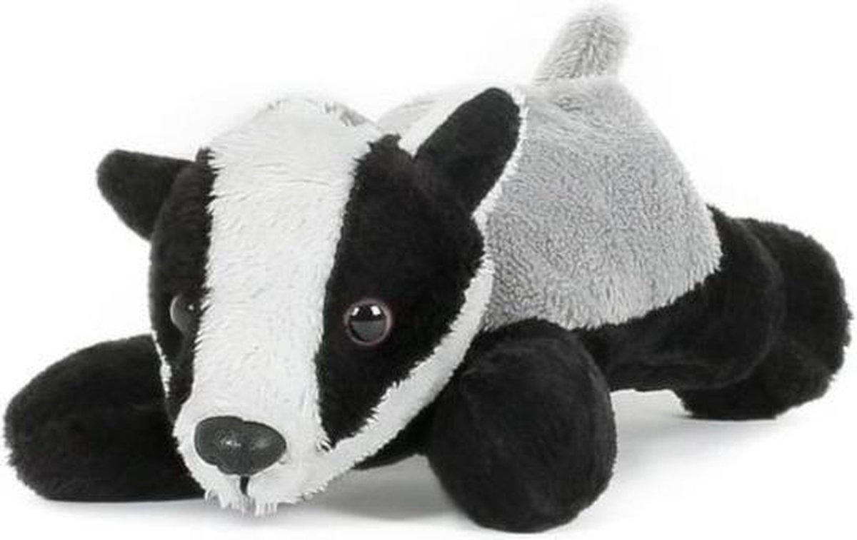 Pluche das knuffel 13 cm speelgoed - Roofdierenknuffels/knuffeldieren/knuffels voor kinderen