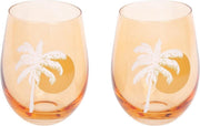 Sunnylife Cheers Set van 2 Glazen Desert Palms