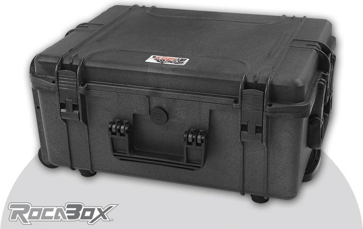 Rocabox - Universele trolley koffer - Waterdicht IP67 - Zwart - RW-5440-24-BFTR - Plukschuim